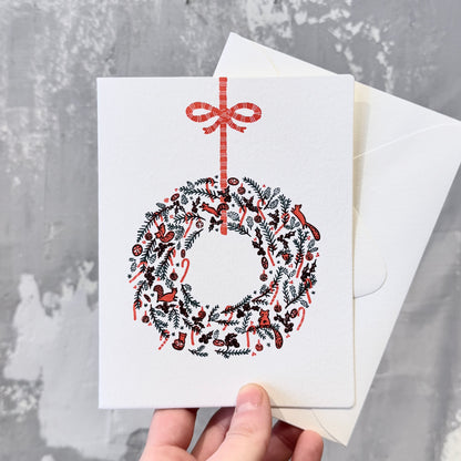 'Christmas Wreath' Card