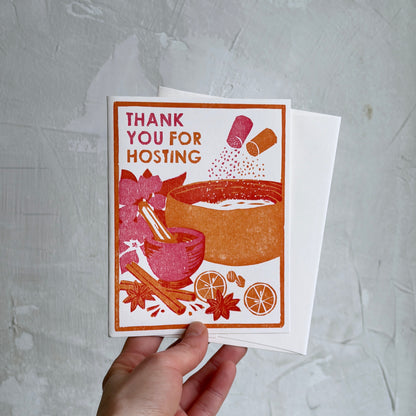 'Thank You For Hosting' Card