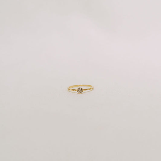 Salt + Pepper Diamond Engagement Ring