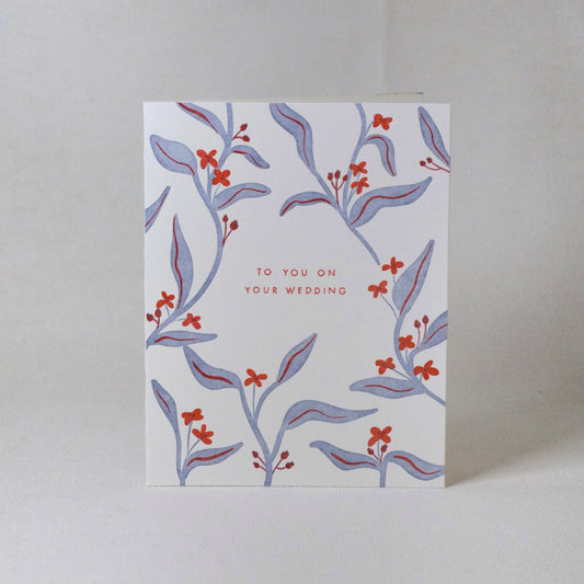 'To You on Your Wedding' Card