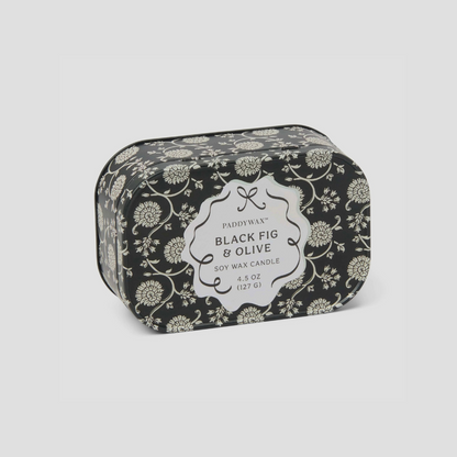 Black Fig + Olive Tin Candle
