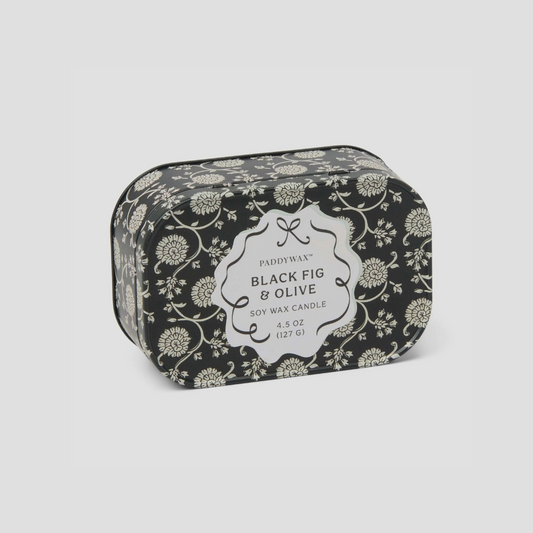 Black Fig + Olive Tin Candle