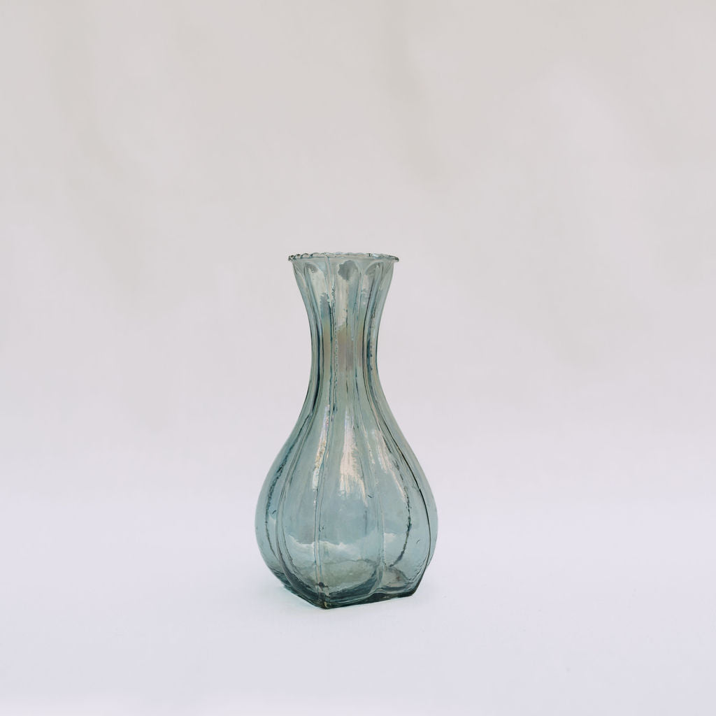 Small Blue Glass Vase