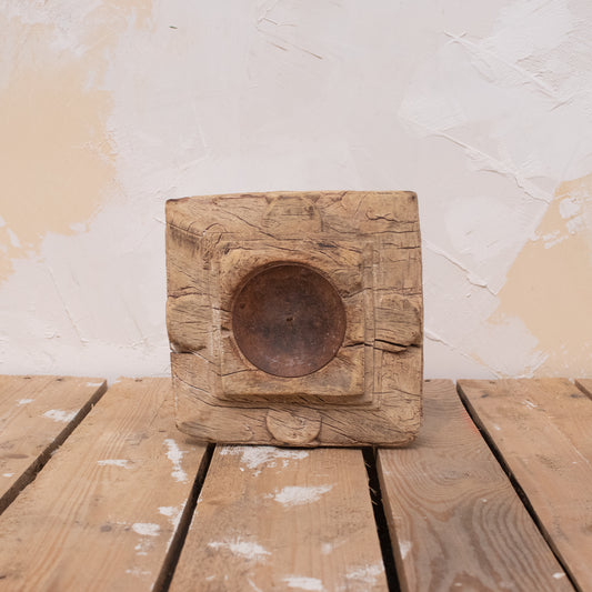 Meru Wooden Candle Base